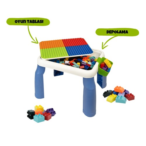 Büyük Sandalyeli 64 pcs Bi-Bloks Masası URT035-002